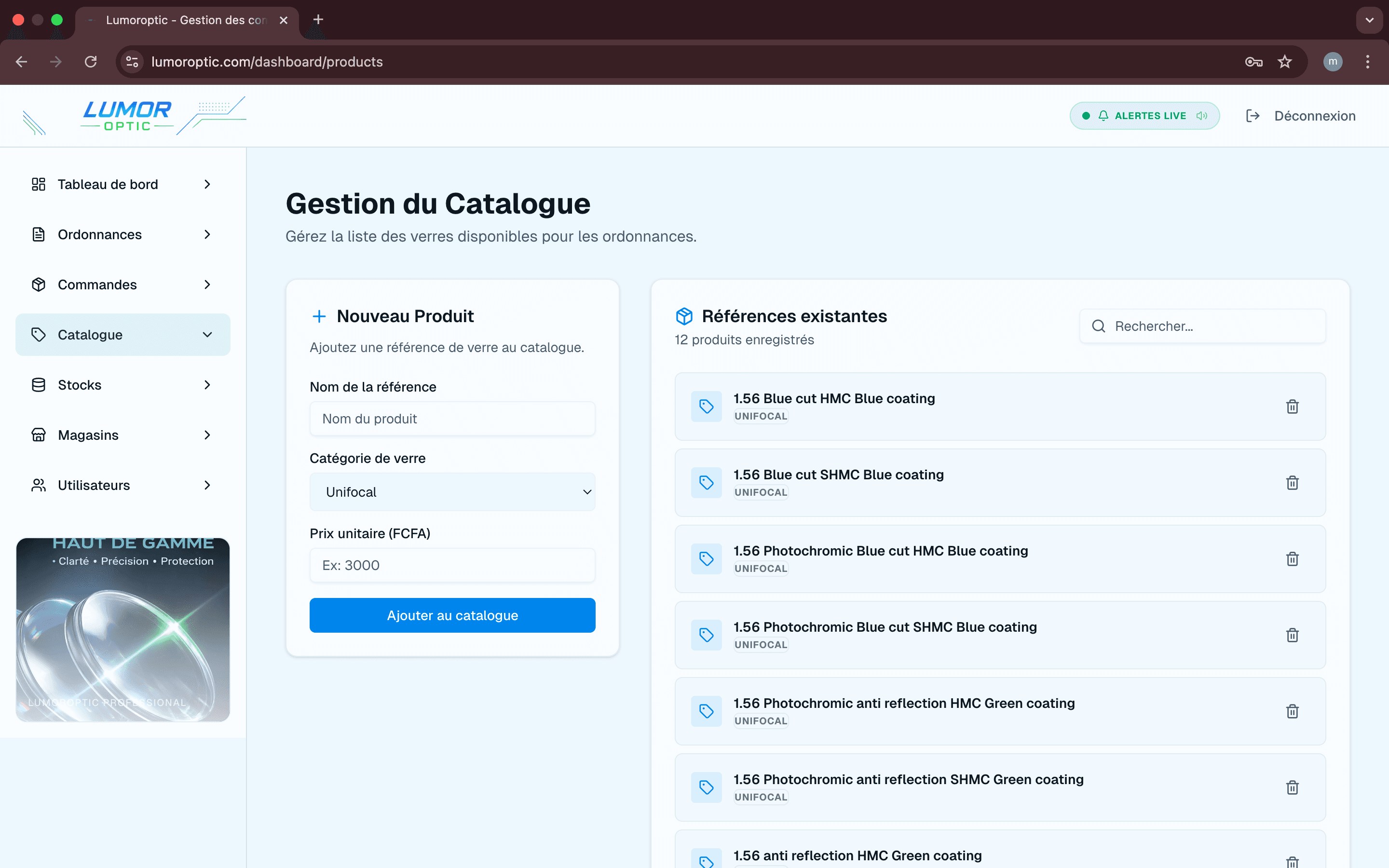 Catalogue Fournisseur
